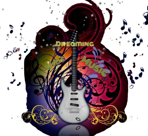 Стикер Dreaming With Music 🎸