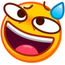Эмодзи Droll Emoji  😅