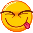 Эмодзи Droll Emoji  😋