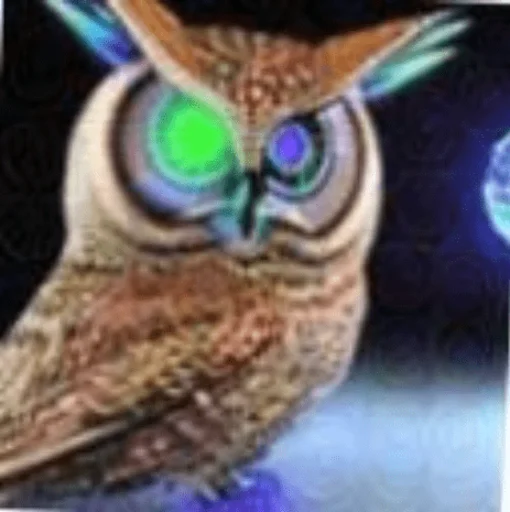 Telegram stiker «Dubstep Owl» 🧐