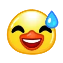 Стікер Duck Emoji  😅