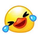 Стікер Duck Emoji  🤣