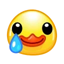 Duck Emoji sticker 🥲