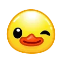 Стикер Duck Emoji  😉
