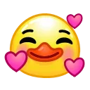 Стікер Duck Emoji  🥰