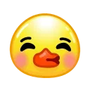Стикер Duck Emoji  😚