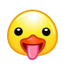 Стикер Duck Emoji  😛