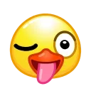 Duck Emoji stiker 😜