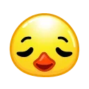 Стикер Duck Emoji  😌