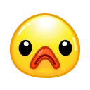 Стикер Duck Emoji  🙁