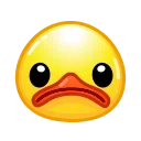 Стикер Duck Emoji  ☹