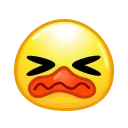 Стикер Duck Emoji  😖