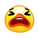 Стікер Duck Emoji  😫