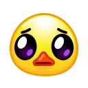 Стикер Duck Emoji  🥺