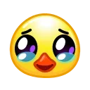 Duck Emoji stiker 🥹