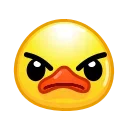 Стикер Duck Emoji  😠