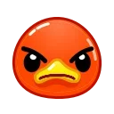Стикер Duck Emoji  😡