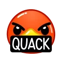 Duck Emoji stiker 🤬