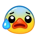 Duck Emoji stiker 😰