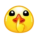 Стикер Duck Emoji  🤫