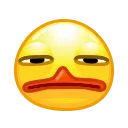 Стікер Duck Emoji  😑