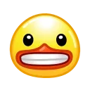 Стикер Duck Emoji  😬