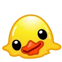 Duck Emoji stiker 🫠