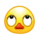 Duck Emoji stiker 🙄
