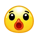 Стикер Duck Emoji  😯