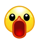 Стікер Duck Emoji  😮