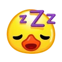 Стикер Duck Emoji  😴