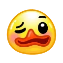 Стікер Duck Emoji  🥴