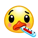 Duck Emoji stiker 🤒