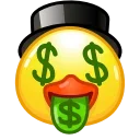 Duck Emoji stiker 🤑