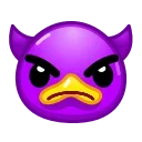Стикер Duck Emoji  👿