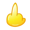 Стикер Duck Emoji  🖕