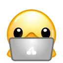 Duck Emoji stiker 👨‍💻