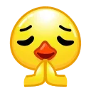 Стикер Duck Emoji  🙏