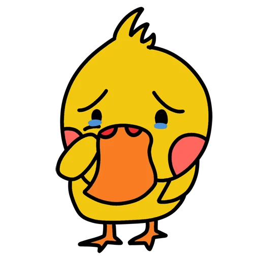 Duck from China emoji 😞