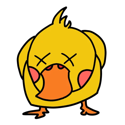 Duck from China emoji 😵