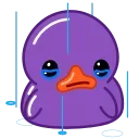 Эмодзи Duck Purple 😭