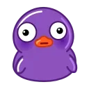 Эмодзи Duck Purple 😳