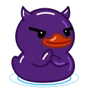 Эмодзи Duck Purple 😈