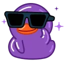 Эмодзи Duck Purple 😎