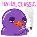 Duck Purple emoji 🚬