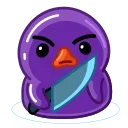 Эмодзи Duck Purple 🔪