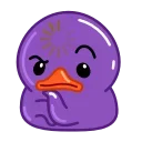 Эмодзи Duck Purple 🤔
