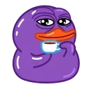 Duck Purple emoji ☕️