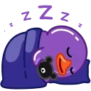 Duck Purple emoji 😴
