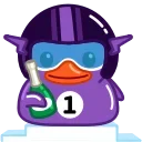 Duck Purple emoji 🍾